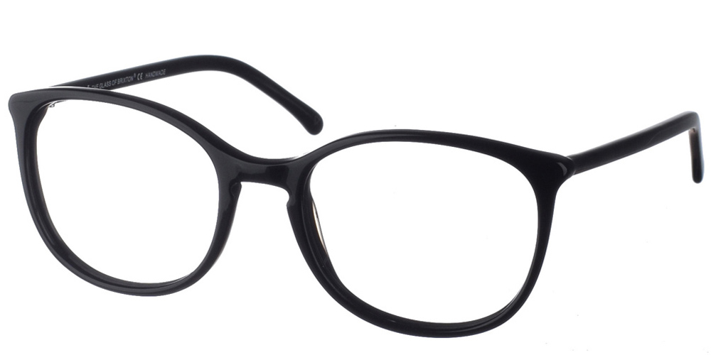 Γυναικεία κοκάλινα γυαλιά οράσεως Brixton Kovacs BF0060 C1 με μαύρο σκελετό για μεσαία και μεγάλα πρόσωπα.