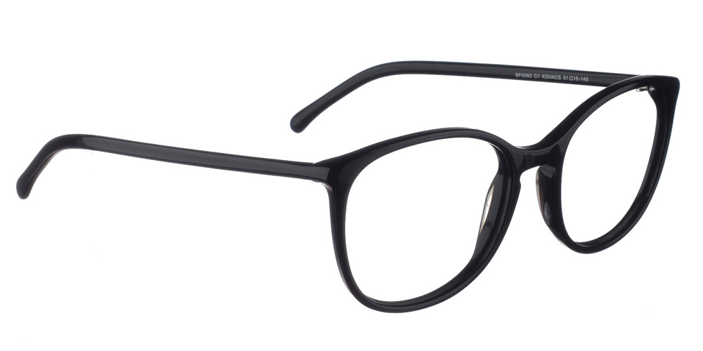Γυναικεία κοκάλινα γυαλιά οράσεως Brixton Kovacs BF0060 C1 με μαύρο σκελετό για μεσαία και μεγάλα πρόσωπα.
