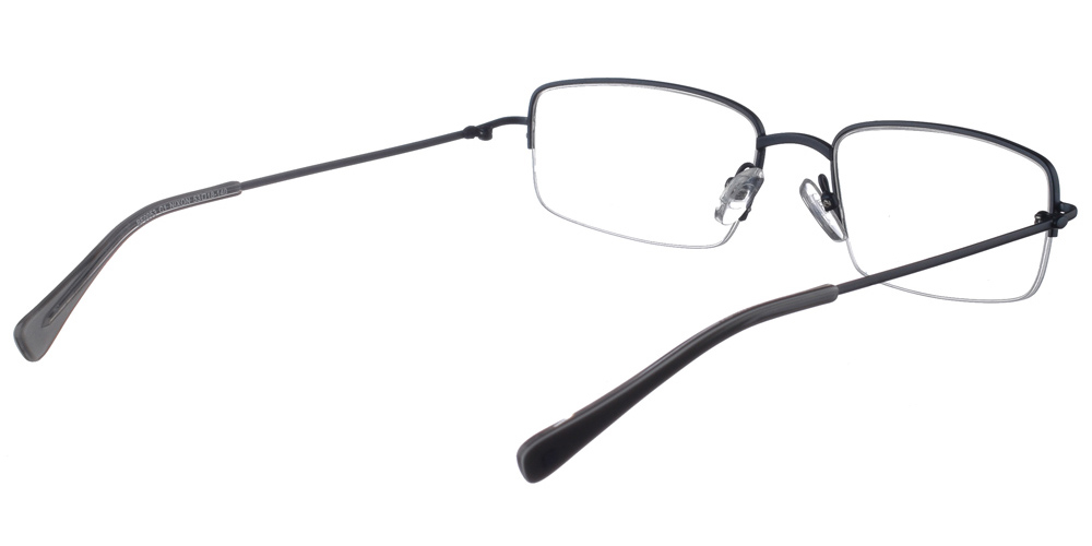 Τετράγωνα ελαφριά μεταλλικά ανδρικά και γυναικεία γυαλιά οράσεως Brixton Nixon BF0053 C1 nylor σε σκούρο μπλε χρώμα για όλα τα πρόσωπα.