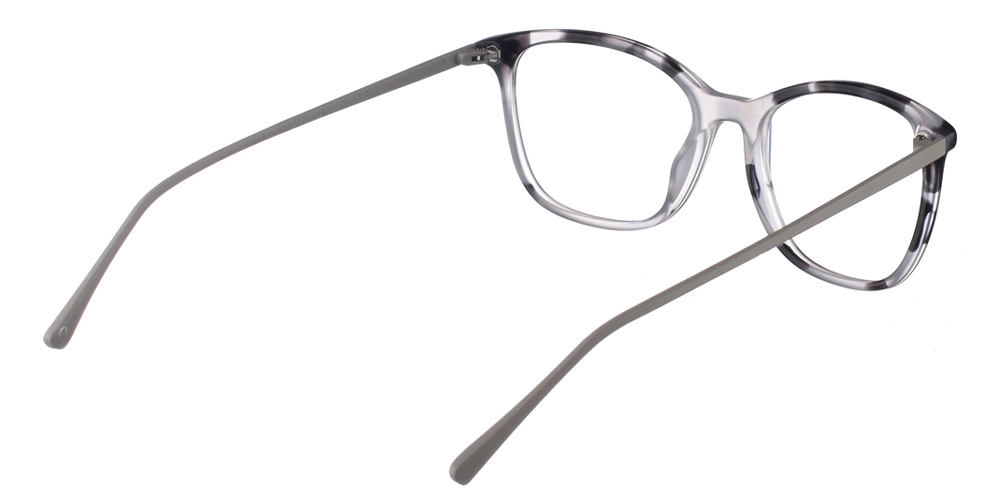 Γυναικεία κοκάλινα γυαλιά οράσεως Brixton Regents BF0104 C3 με ασπρόμαυρο σκελετό και μεταλλικούς βραχίονες για όλα τα πρόσωπα.