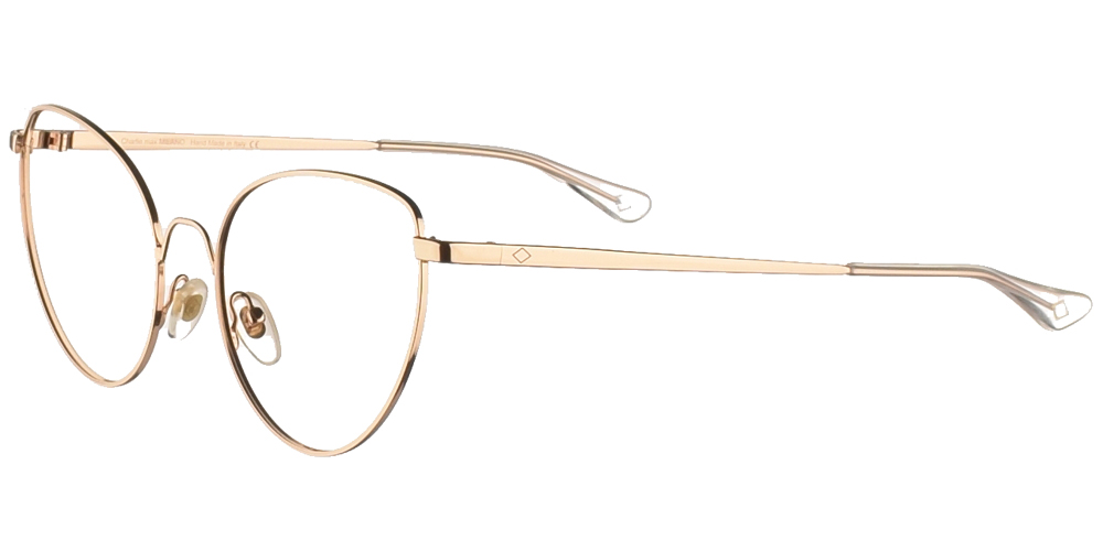 Γυναικεία μεταλλικά γυαλιά οράσεως σε σχήμα πεταλούδα Charlie Max Certosa GR σε χρυσό χρώμα για μεσαία και μεγάλα πρόσωπα.