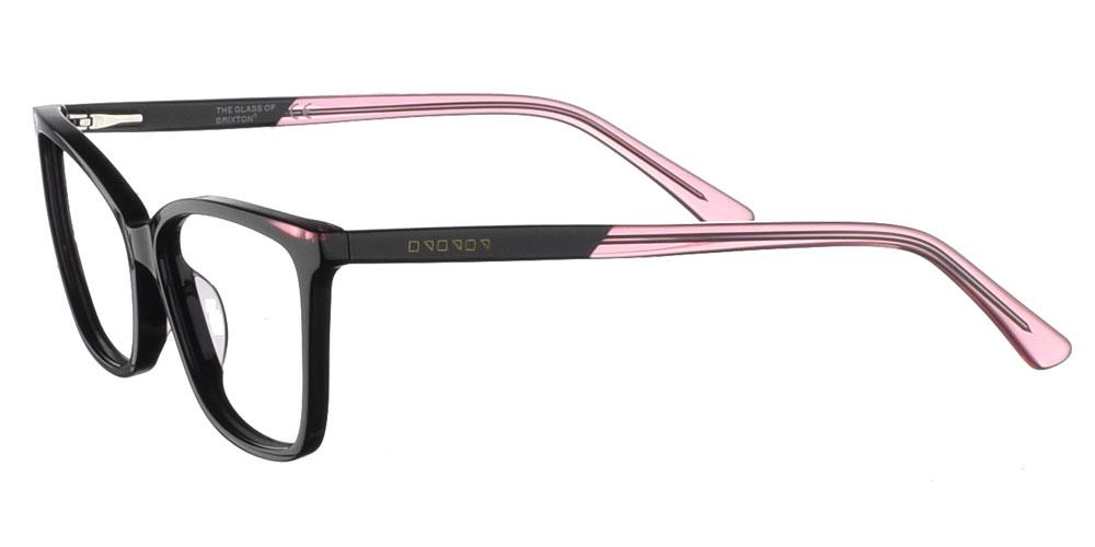 Γυναικεία μεταλλικά γυαλιά οράσεως πεταλούδα BF 154 02 σε μαύρο και ροζ  σκελετό  της εταιρίας Glass of Brixton κατάλληλο μικρά και μεσαία πρόσωπα.