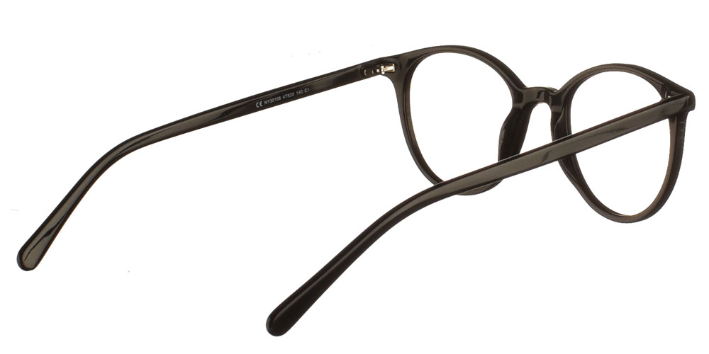 Στρογγυλά χειροποίητα κοκάλινα γυναικεία γυαλιά οράσεως NY30106 1 μαύρα της εταιρίας Charles Stone κατάλληλα για μεσαία και μικρά πρόσωπα.