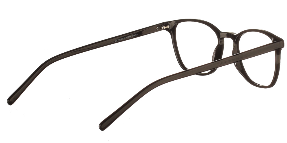 Τετράγωνα χειροποίητα κοκάλινα ανδρικά και γυναικεία  γυαλιά οράσεως NY30107 3 μαύρα της εταιρίας Charles Stone κατάλληλα για μεσαία και μεγάλα πρόσωπα.