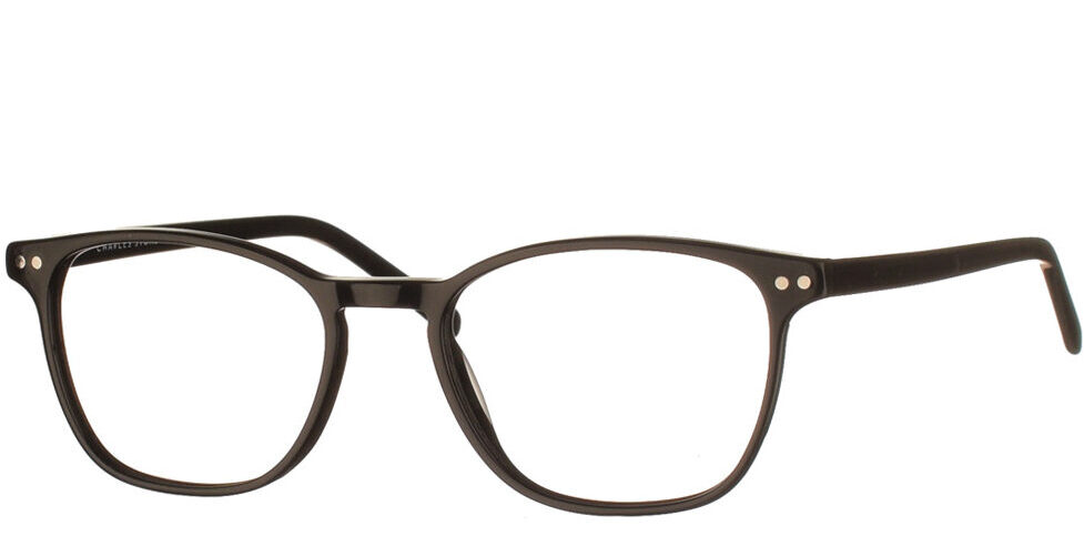 Τετράγωνα χειροποίητα κοκάλινα ανδρικά και γυναικεία  γυαλιά οράσεως NY30107 3 μαύρα της εταιρίας Charles Stone κατάλληλα για μεσαία και μεγάλα πρόσωπα.