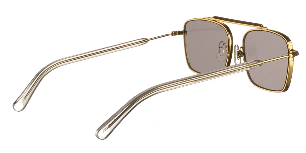 Μεταλλικά χρυσά τετράγωνα ανδρικά και γυναικεία γυαλιά ηλίου Jodrell Gold με μονή χρυσή μεταλλική γέφυρα και μαύρο φακό της εταιρίας Spitfire πιο κατάλληλο για μεσαία και μεγάλα πρόσωπα.
