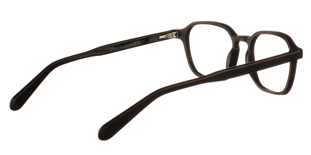 Πολυγωνικά κοκάλινα ανδρικά γυαλιά οράσεως Κ1180 1 μαύρα της εταιρίας Katler πιο κατάλληλα για μεγάλα πρόσωπα.