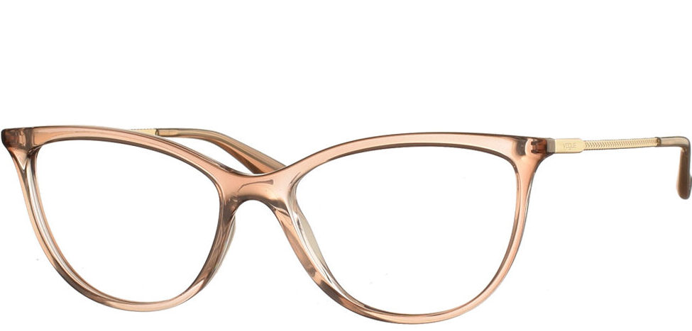 Γυναικεία κοκάλινα γυαλιά οράσεως πεταλούδα VO 5239 2735 σαμπανιζέ με χρυσούς μεταλλικούς βραχίονες της εταιρίας Vogue κατάλληλα για μικρά και μεσαία πρόσωπα.