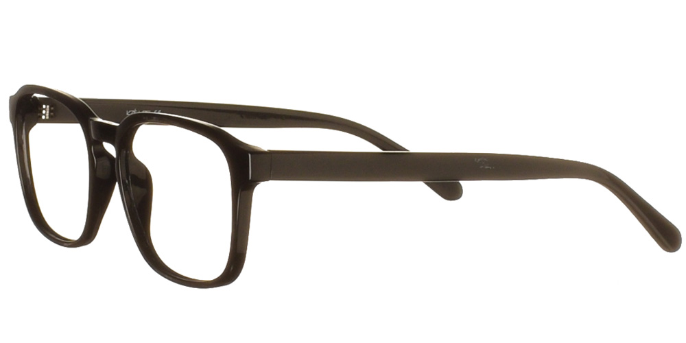 Acetate square eyeglasses K0022 black by Katler more suitable for medium and small faces.