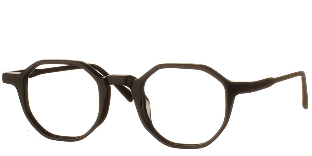 Acetate polygonal eyewear black by Katler most suitable for medium and small faces.