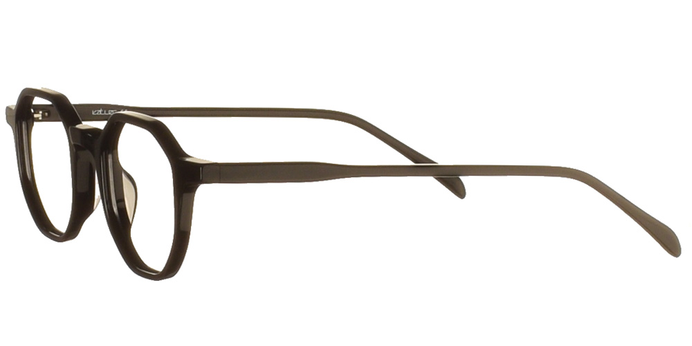 Kοκάλινα πολύγωνα γυαλιά οράσεως Κ1384 μαύρα της εταιρίας Katler κατάλληλα για μεσαία και μικρά πρόσωπα.