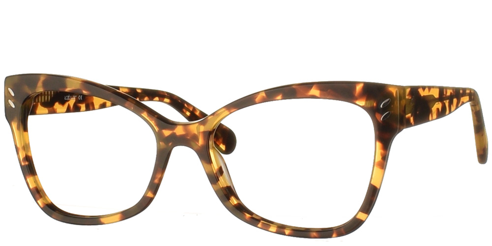 Cat eye black acetate woman's eyewear Κ2197 crazy tortoise by Katler most suitable for medium and large faces.