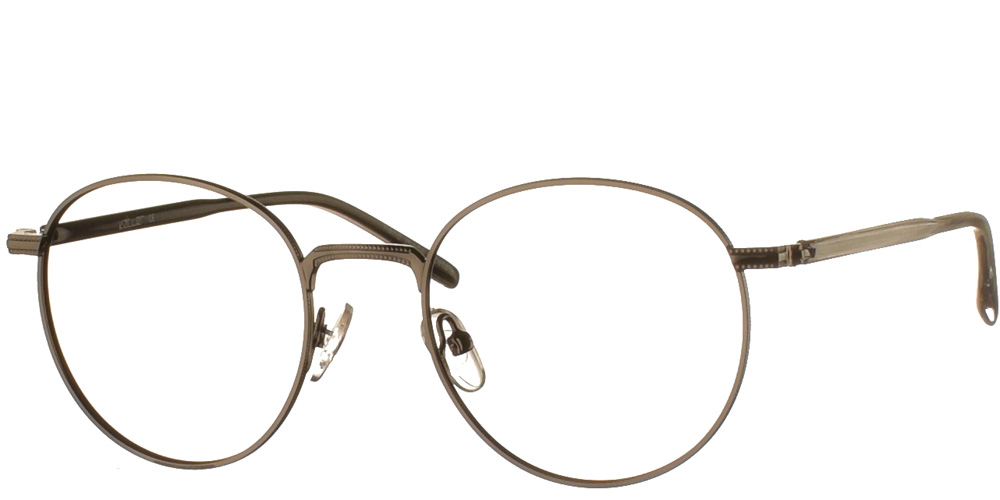 Metallic round eyeglasses by Katler grey more suitable for medium and small faces.