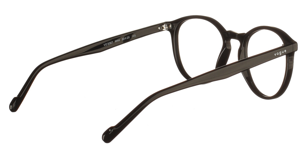 Γυναικεία και ανδρικά κοκάλινα στρογγυλά γυαλιά οράσεως  VO 5367 μαύρα της εταιρίας Vogue κατάλληλα για μεσαία και μεγάλα πρόσωπα.