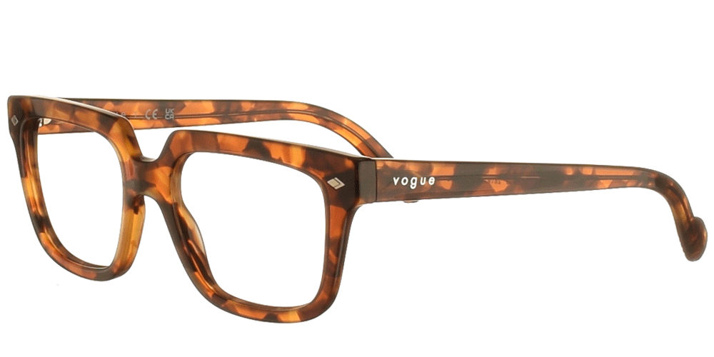 Γυναικεία κοκάλινα τετράγωνα γυαλιά οράσεως  VO 5403 καφέ ταρταρούγα της εταιρίας Vogue κατάλληλα για όλα τα πρόσωπα.