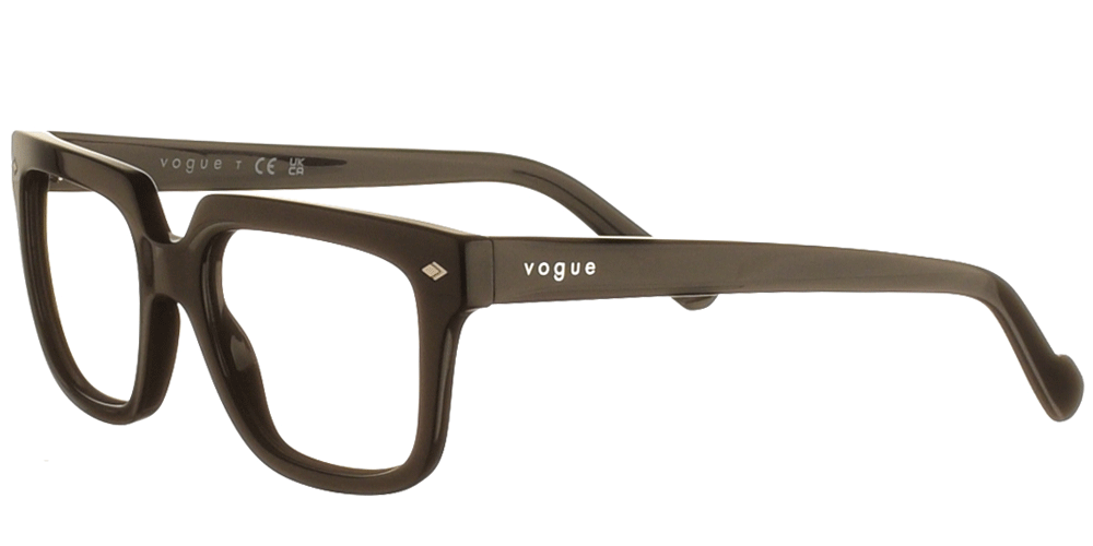 Unisex acetate square eyeglasses VO 5403 black by Vogue for all faces. 